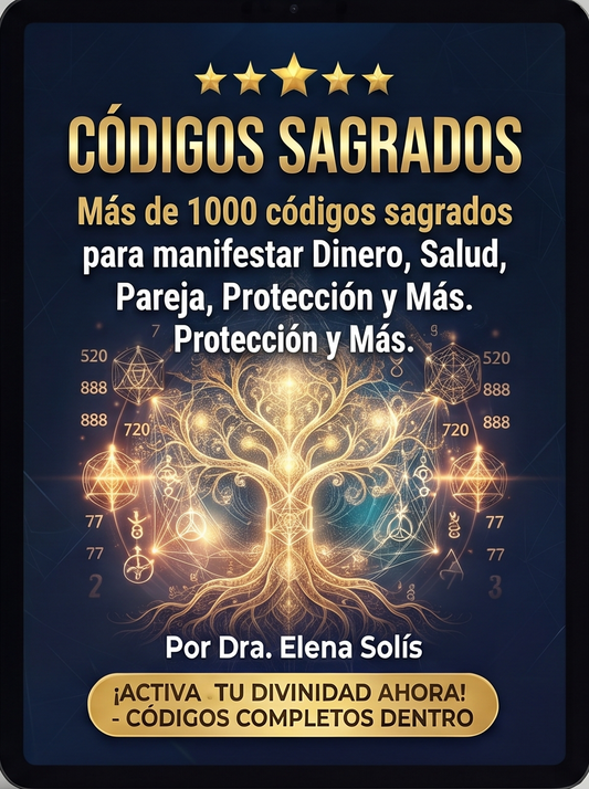 ✨ Códigos sagrados: Más de 1000 códigos sagrados para manifestar Dinero, Salud, Abundancia, Pareja, Protección y Más.